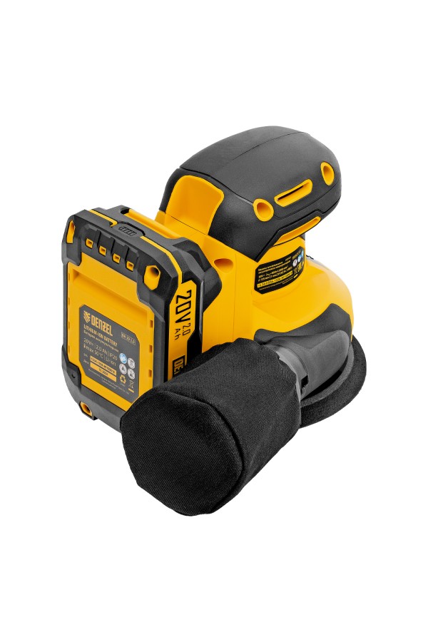 Машина шлифовальная эксцентриковая аккумуляторная CROSH-20-125, Li-Ion, 20 В// Denzel