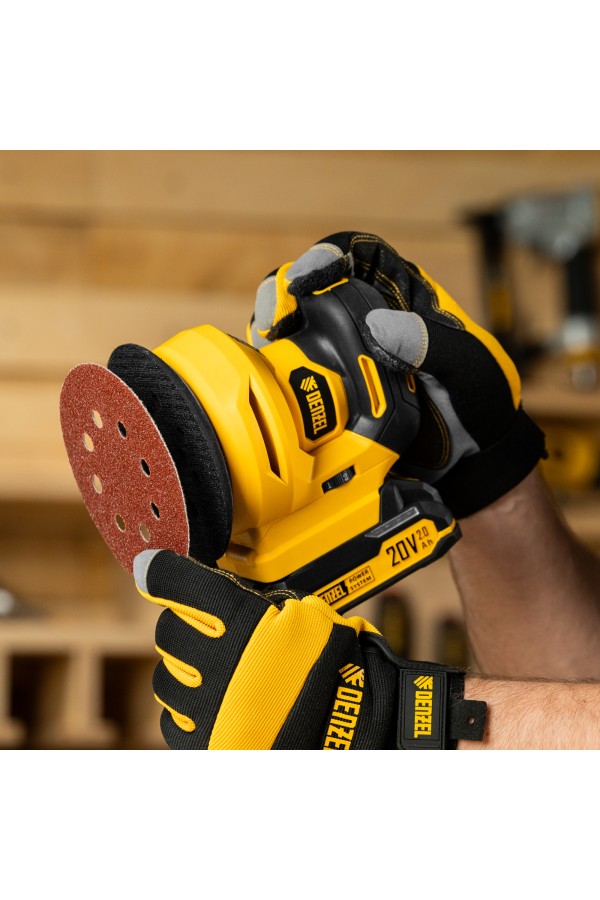 Машина шлифовальная эксцентриковая аккумуляторная CROSH-20-125, Li-Ion, 20 В// Denzel