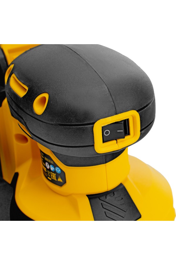 Машина шлифовальная эксцентриковая аккумуляторная CROSH-20-125, Li-Ion, 20 В// Denzel