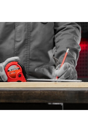 Рулетка Rubber,7,5 м х 25 мм,обрезиненный корпус Matrix