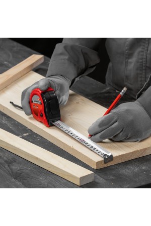 Рулетка Rubber,7,5 м х 25 мм,обрезиненный корпус Matrix