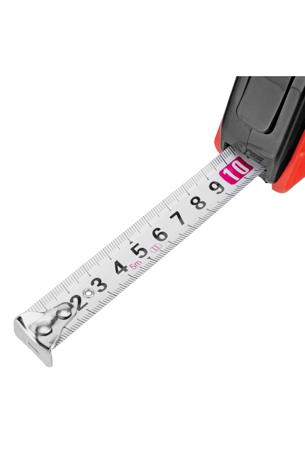 Рулетка Rubber,5 м х 19 мм,обрезиненный корпус Matrix