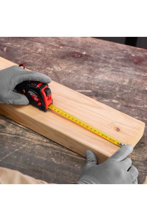 Рулетка Status Magnet 3 fixations,3 м х 16 мм,обрезиненный корпус,зацеп с магнитом Matrix