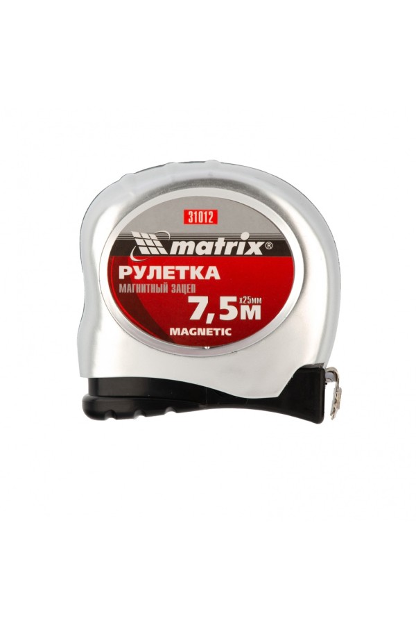 Рулетка Magnetic,7,5 м х 25 мм,магнитный зацеп Matrix