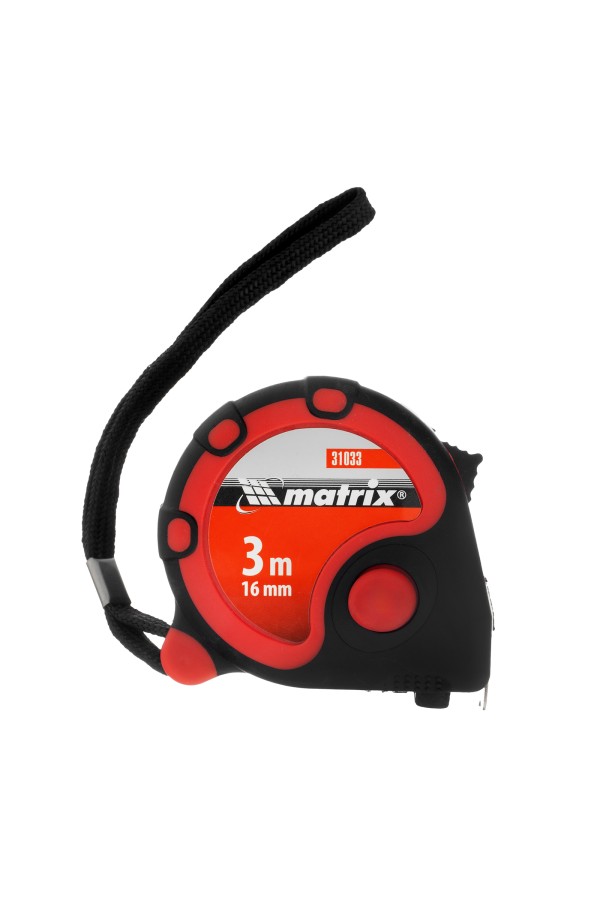 Рулетка Status 3 fixations,3 м х 16 мм,двухкомпонентный корпус,3 фиксации ленты Matrix