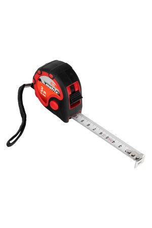 Рулетка Status 3 fixations,3 м х 16 мм,двухкомпонентный корпус,3 фиксации ленты Matrix