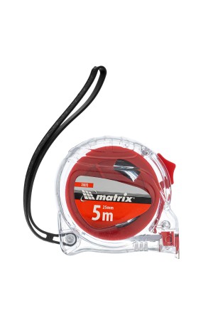 Рулетка Crystal,5 м х 25 мм,корпус из поликарбоната Matrix