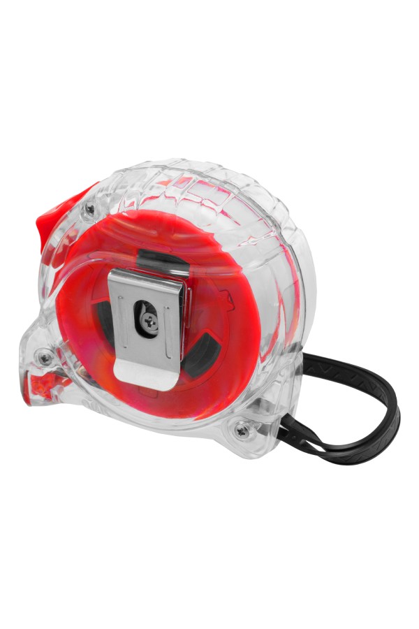 Рулетка Crystal,7,5 м х 25 мм,корпус из поликарбоната Matrix