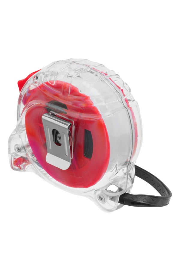 Рулетка Crystal,10 м х 25 мм,корпус из поликарбоната Matrix