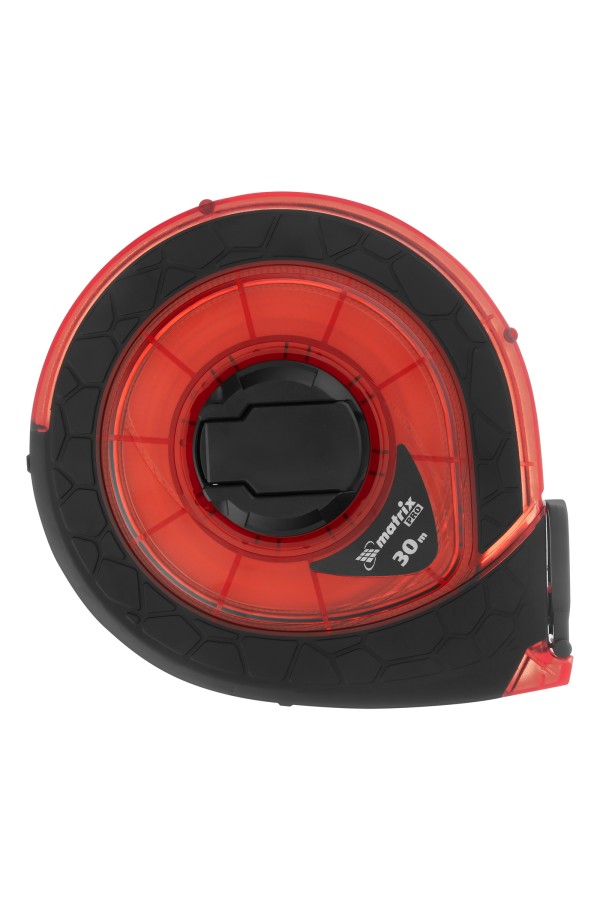 Рулетка геодезическая 30 м х 15 мм, закрытый корпус, фибергласовая лента, двусторонняя шкала, Pro Matrix
