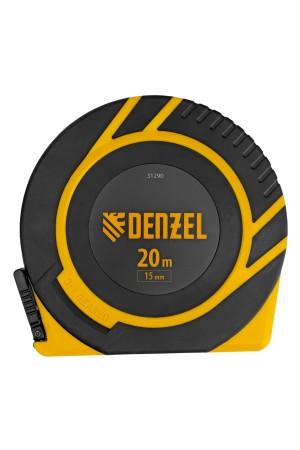 Рулетка геодезическая 20 м х 15 мм, закрытый корпус, фиберглассовая лента Denzel