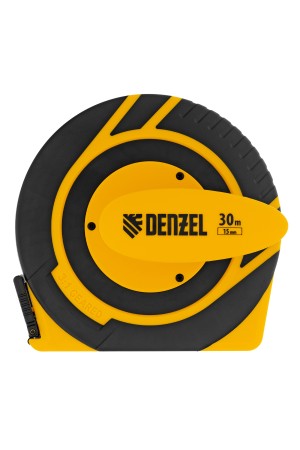 Рулетка геодезическая 30 м х 15 мм, закрытый корпус, фиберглассовая лента Denzel