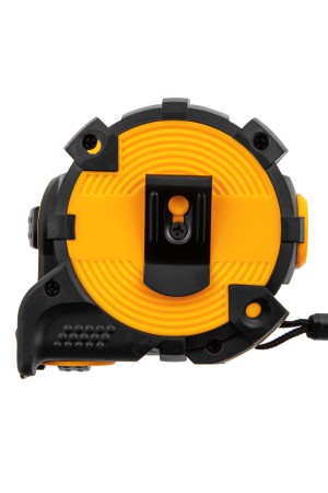 Рулетка 5м х 19мм, автоматич. фиксац., нейлон. покрытие, магнит. зацеп, двухстор. разметка// Denzel