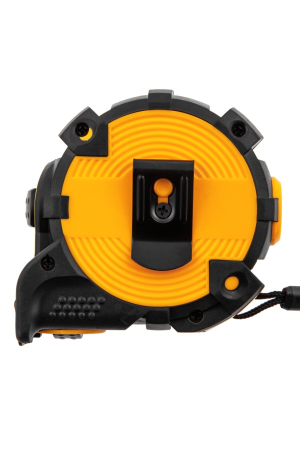 Рулетка 5м х 19мм, автоматич. фиксац., нейлон. покрытие, магнит. зацеп, двухстор. разметка Denzel