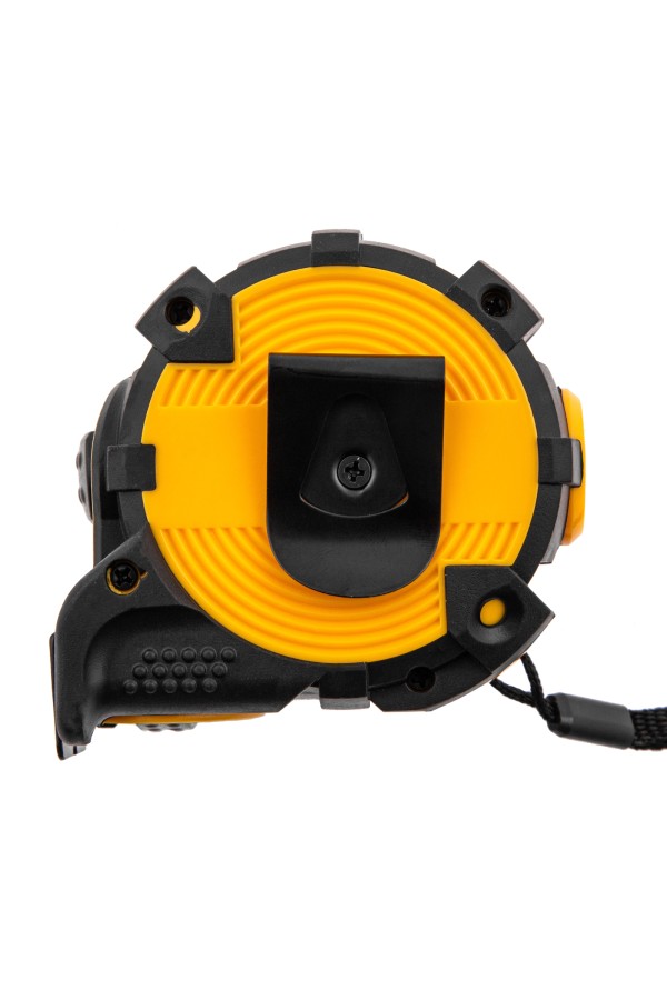 Рулетка 5м х 32мм, автоматич. фиксац., нейлон. покрытие, магнит. зацеп, двухстор. разметка Denzel