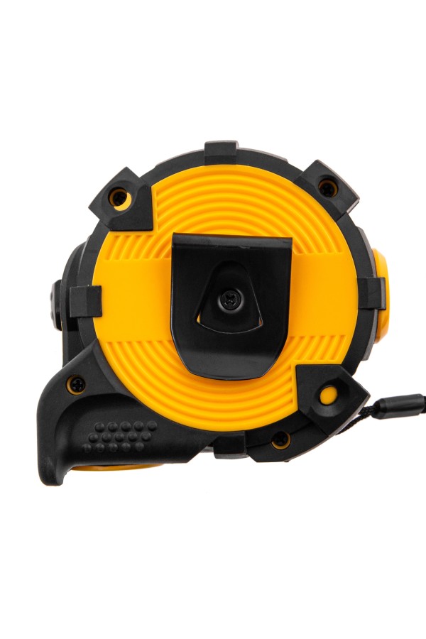 Рулетка 10м х 32мм, автоматич. фиксац., нейлон. покрытие, магнит. зацеп, двухстор. разметка Denzel