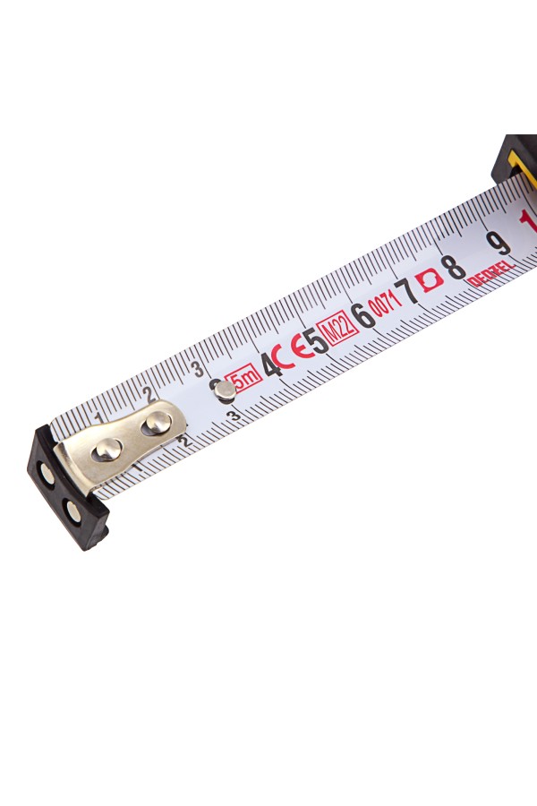 Рулетка 5м х 19мм, двухкомп. корпус, магнитный обрезиненный зацеп Denzel
