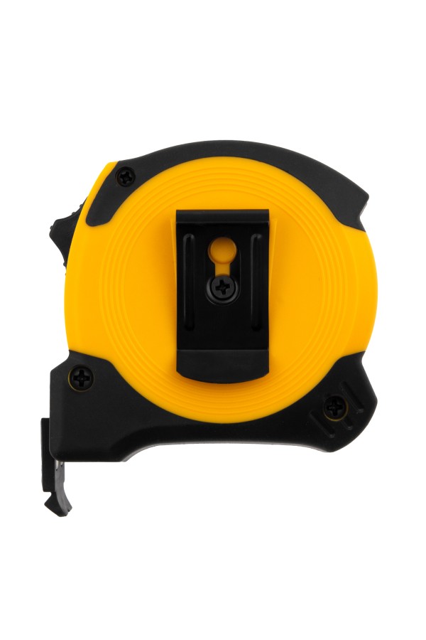 Рулетка 5м х 25мм, двухкомп. корпус, магнитный обрезиненный зацеп Denzel