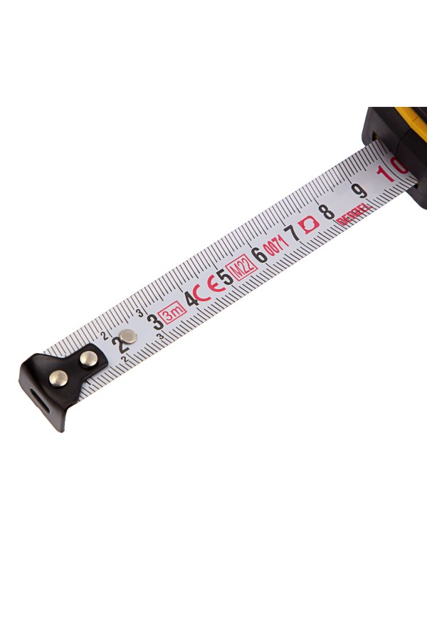 Рулетка 3м х 16мм, двухкомп. корпус, кнопка-пауза Denzel