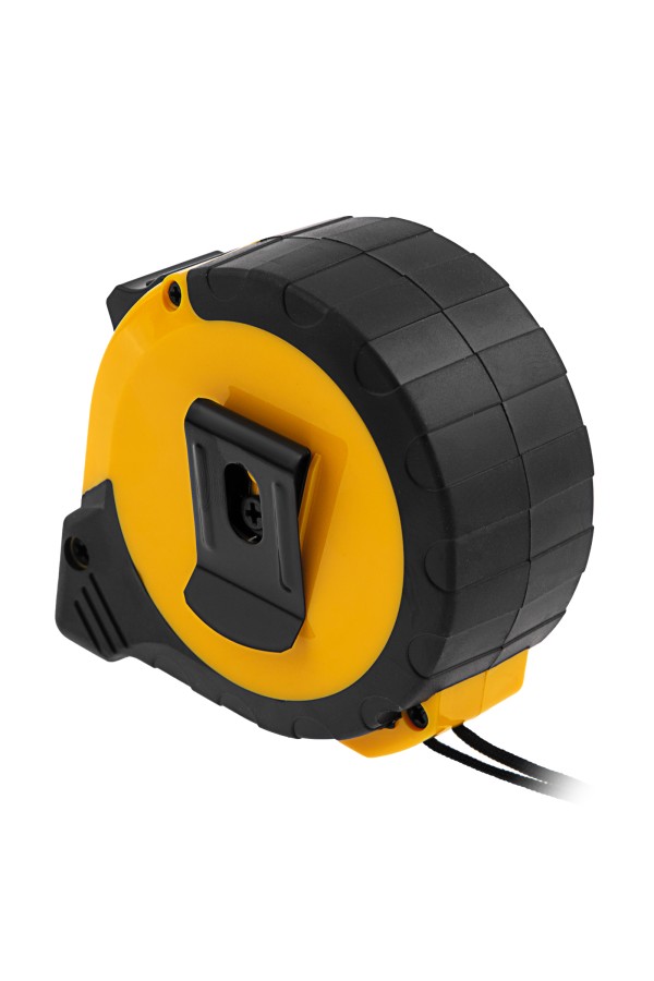 Рулетка 8м х 25мм, двухкомп. корпус, кнопка-пауза Denzel