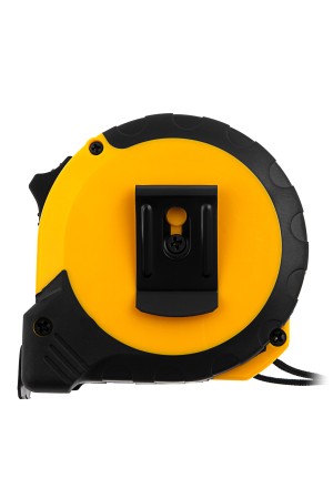 Рулетка 8м х 25мм, двухкомп. корпус, кнопка-пауза// Denzel