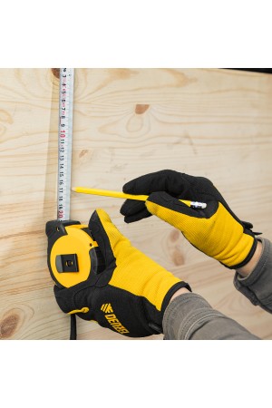 Рулетка 10м х 25мм, двухкомп. корпус, кнопка-пауза// Denzel