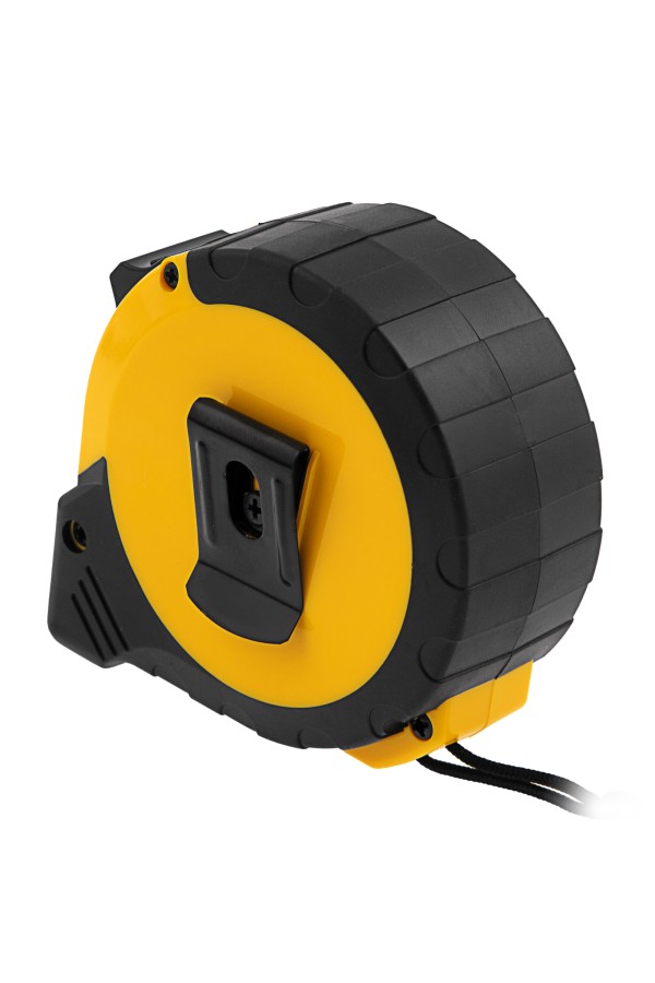 Рулетка 10м х 25мм, двухкомп. корпус, кнопка-пауза Denzel