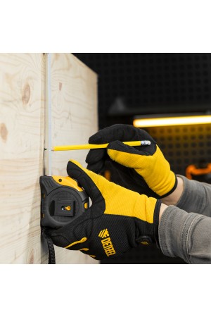 Рулетка 5м х 25мм, обрезиненный корпус, автоматическая фиксация Denzel