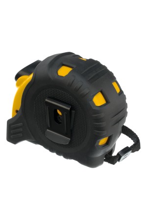 Рулетка 5м х 25мм, обрезиненный корпус, автоматическая фиксация Denzel