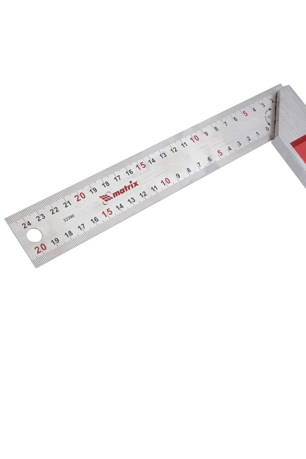 Угольник стальной, 250 мм, градуировка Matrix