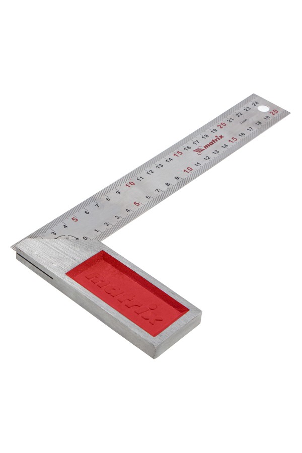 Угольник стальной, 250 мм, градуировка Matrix