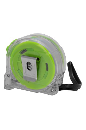 Рулетка Кварц,прозрачный корпус,амортизатор,7,5 м х 25 мм Сибртех