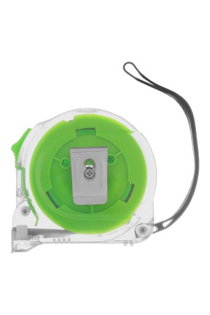 Рулетка Кварц,прозрачный корпус,амортизатор,10 м х 25 мм Сибртех