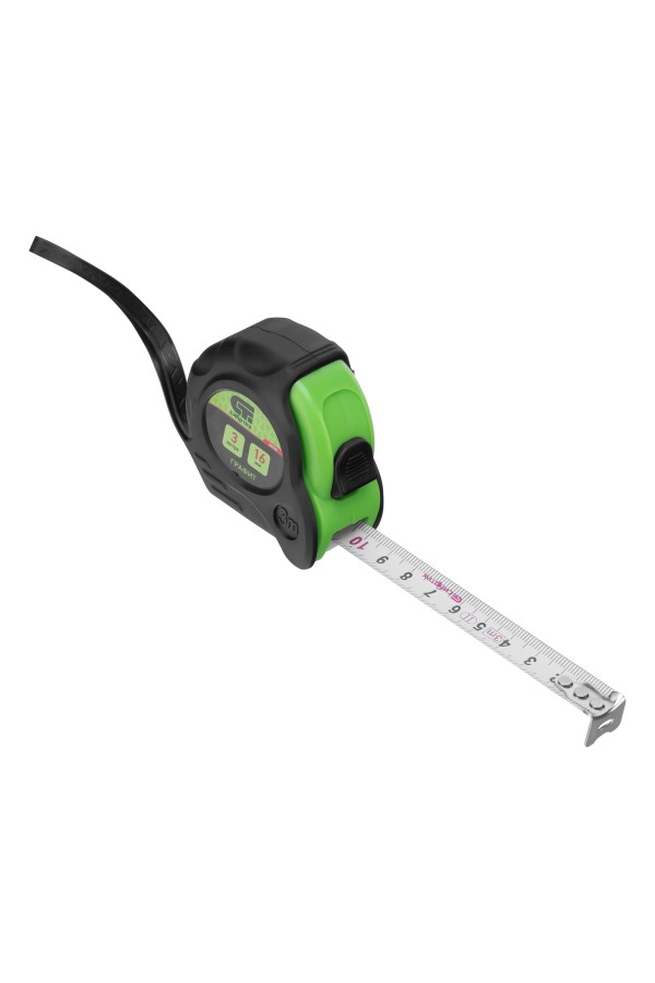 Рулетка Графит,обрезиненный корпус,амортизатор,3 м х 16 мм Сибртех