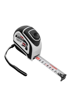 Рулетка Autostop,8 м х 25 мм,двухкомпонентный корпус,автоматическая фиксация,Pro Matrix