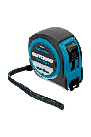 Рулетка Komfortabel 10 м х 25 мм,обрезиненный корпус Gross