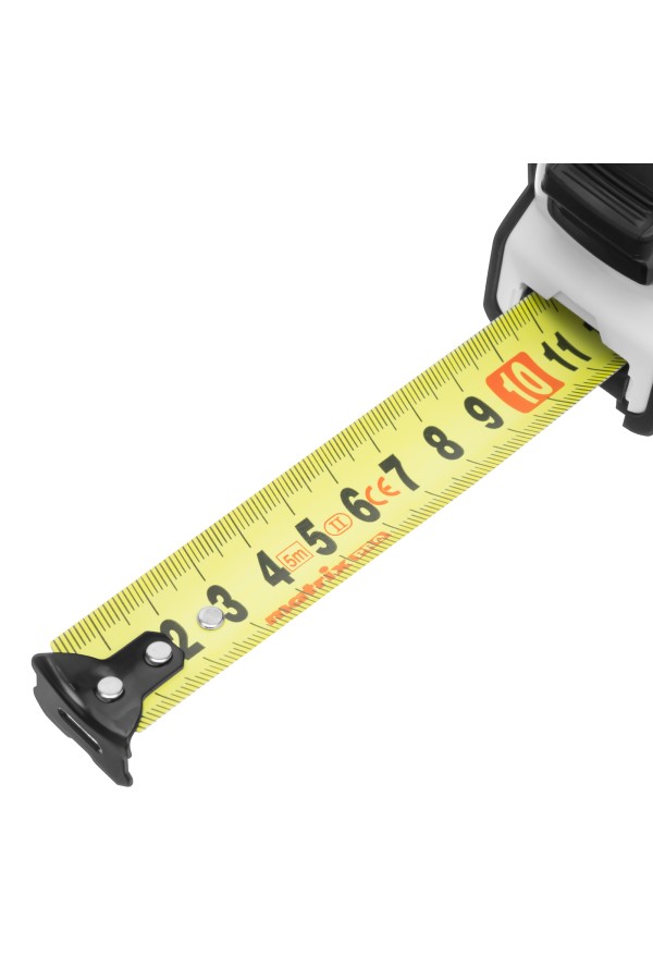 Рулетка Neon,5 м x 25 мм,обрезиненный корпус,3 фиксации,Pro Matrix