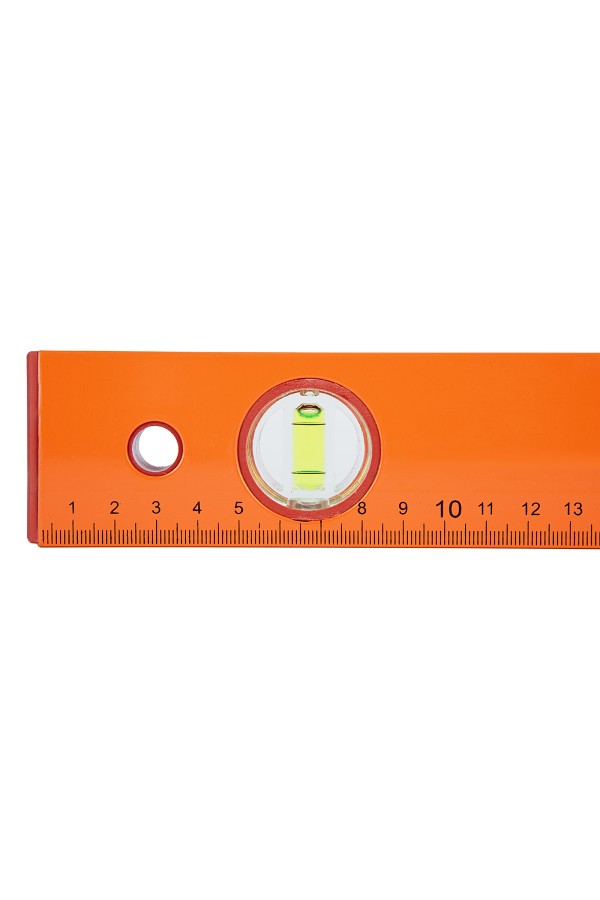 Уровень алюминиевый, 400 мм, 3 глазка, желтый, линейка Sparta