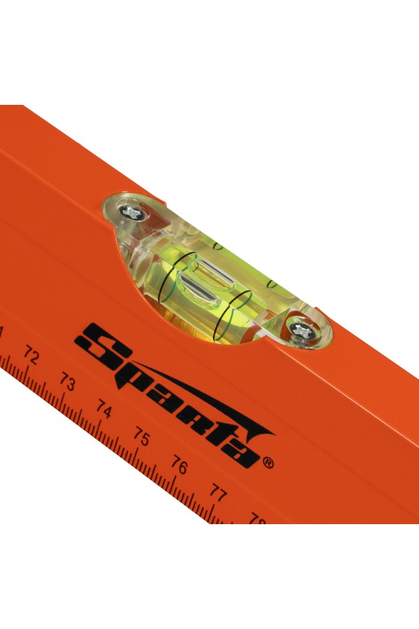 Уровень алюминиевый, 1500 мм, 3 глазка, желтый, линейка Sparta