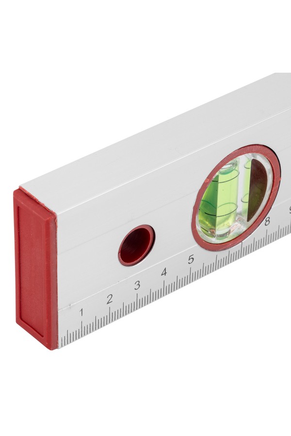 Уровень алюминиевый, 400 мм, 3 глазка, линейка Sparta