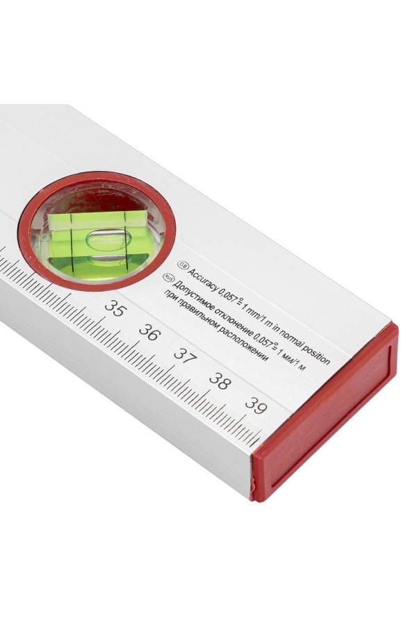 Уровень алюминиевый, 400 мм, 3 глазка, линейка Sparta