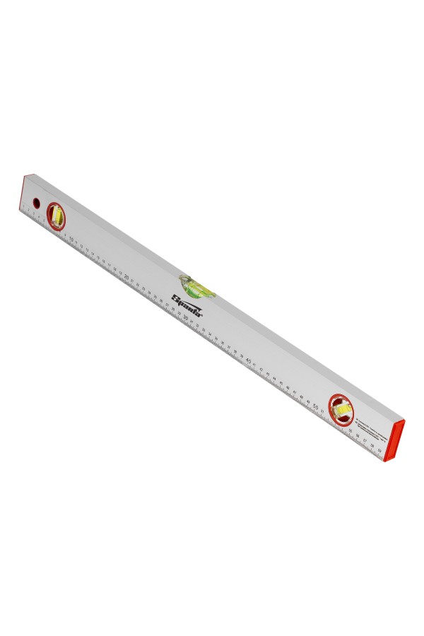 Уровень алюминиевый, 600 мм, 3 глазка, линейка Sparta