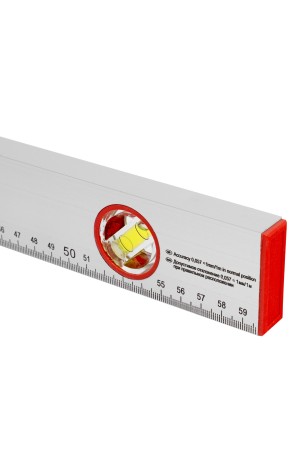 Уровень алюминиевый, 600 мм, 3 глазка, линейка Sparta