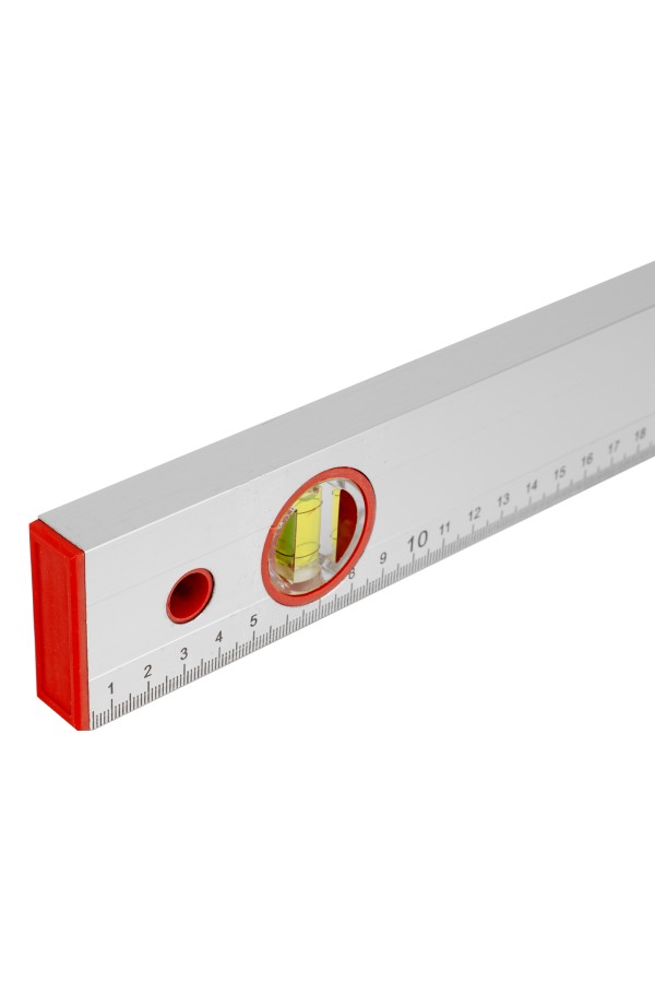Уровень алюминиевый, 600 мм, 3 глазка, линейка Sparta