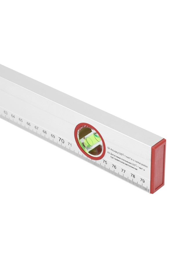 Уровень алюминиевый, 800 мм, 3 глазка, линейка Sparta