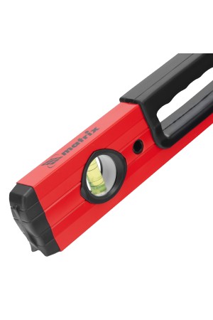 Уровень алюминиевый, 600 мм, фрезерованный, 3 глазка, две эргономичные ручки Matrix