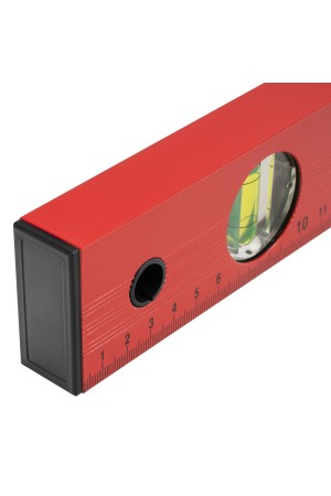 Уровень алюминиевый, 600 мм, 3 глазка, красный, линейка Matrix