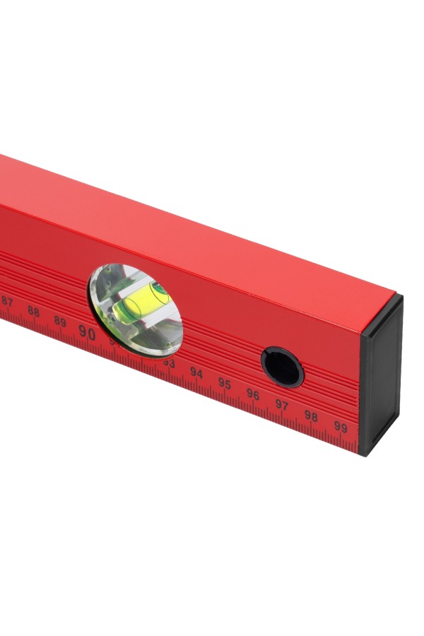 Уровень алюминиевый, 1000 мм, 3 глазка, красный, линейка Matrix