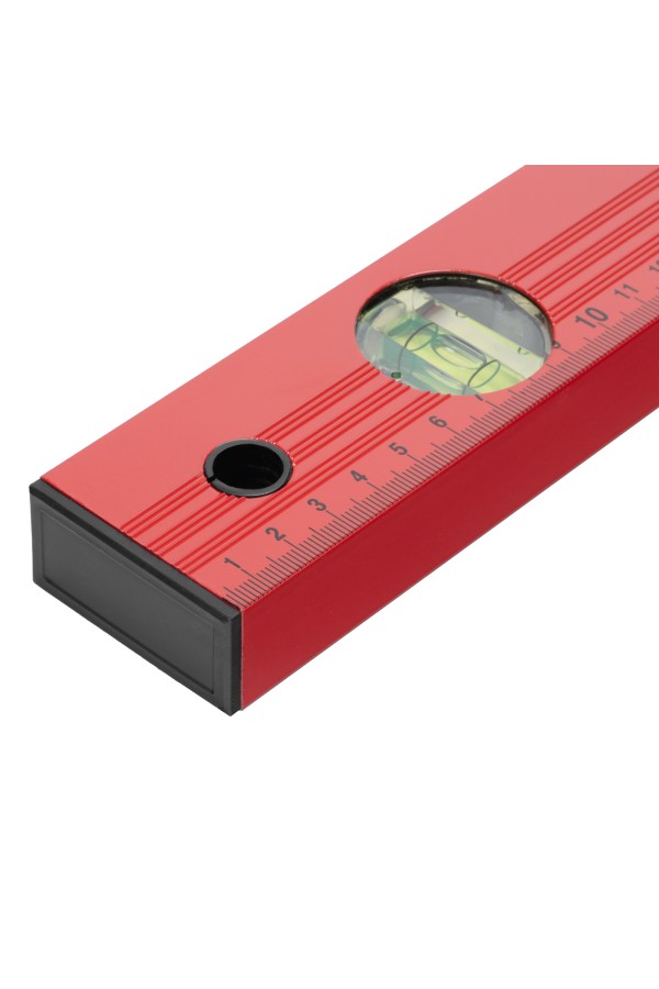Уровень алюминиевый, 1500 мм, 3 глазка, красный, линейка Matrix