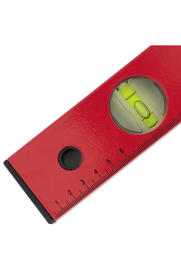 Уровень алюминиевый, 1800 мм, 3 глазка, красный, линейка MTX